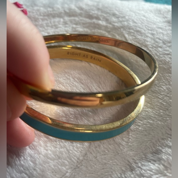 Kate Spate Bracelet Bangle Set♠️Gold and Turquoise - Picture 6 of 9
